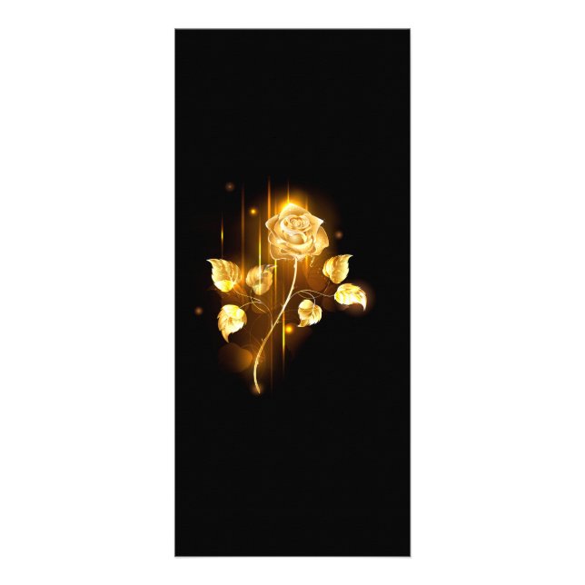 Goldene Rose (goldene Rose) Werbekarte (Vorne)