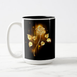 Goldene Rose (goldene Rose) Zweifarbige Tasse