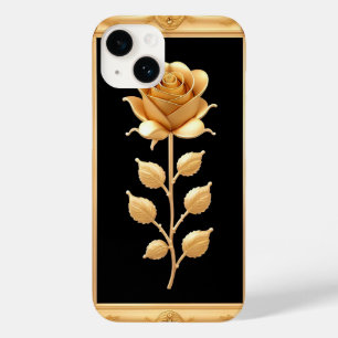 Goldene Rose mit eleganten Verzierten Details Case-Mate iPhone 14 Hülle
