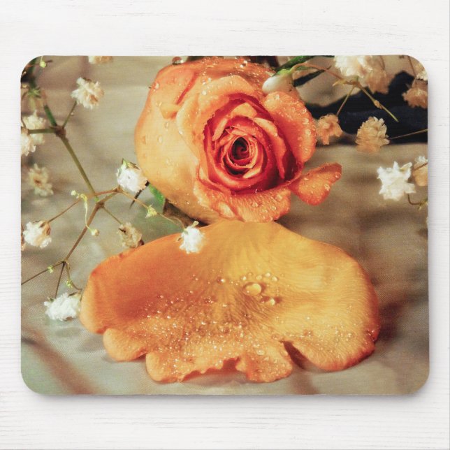 Goldene Rose Mousepad (Vorne)
