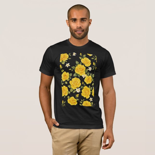 Goldene Rose Rodelbahn mit Aussicht T-Shirt (Vorne ganz)