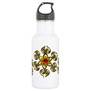 GOLDENE ROSE RUBIN,Weiß Trinkflasche