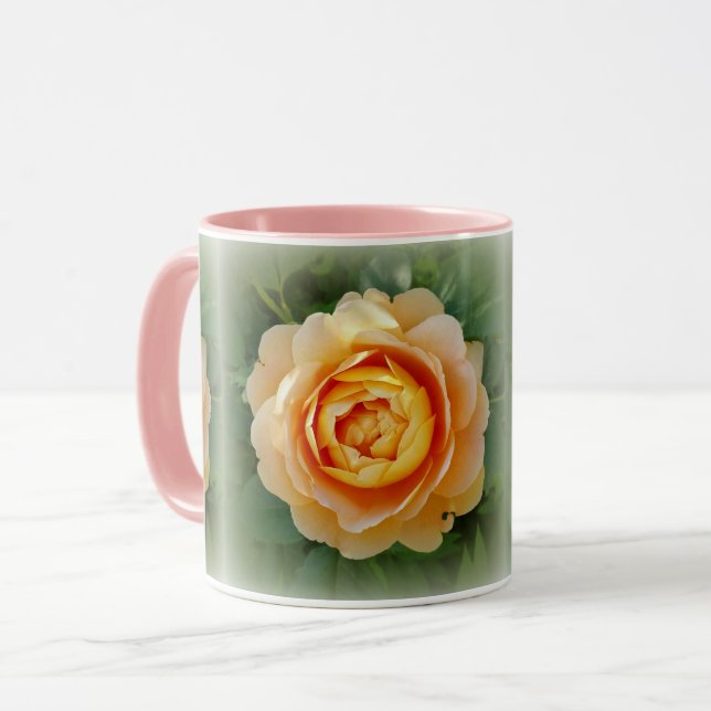 Goldene Rose Tasse (Vorderseite Links)