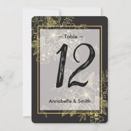 Goldene Rose Tischnummer