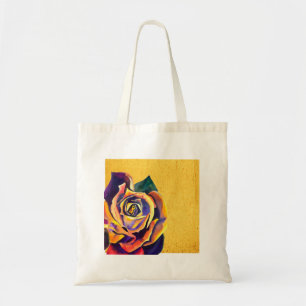 Goldene Rose Tragetasche