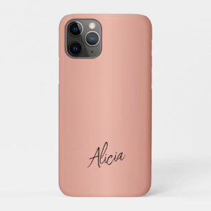 Goldene Rose-Unterschrift personalisiert Case-Mate iPhone Hülle