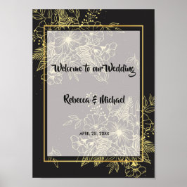 Goldene Rose Willkommen Poster