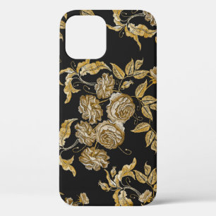 Goldene Rosen: Vintage Stickereimuster Case-Mate iPhone Hülle