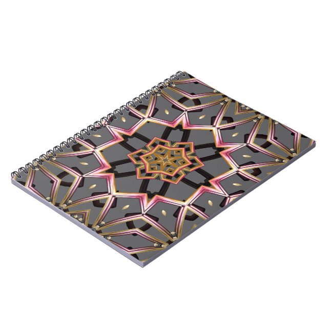 Goldene Rosette Notizblock (Linke Seite)