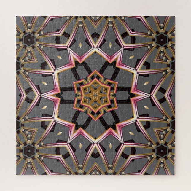 Goldene Rosette Puzzle (Vertikal)