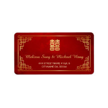 Goldene Rote Chinesische Hochzeits-Etikette