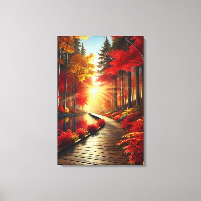 Goldene Ruhe: Eine Leinwand aus dem Herbst (Vorderseite)