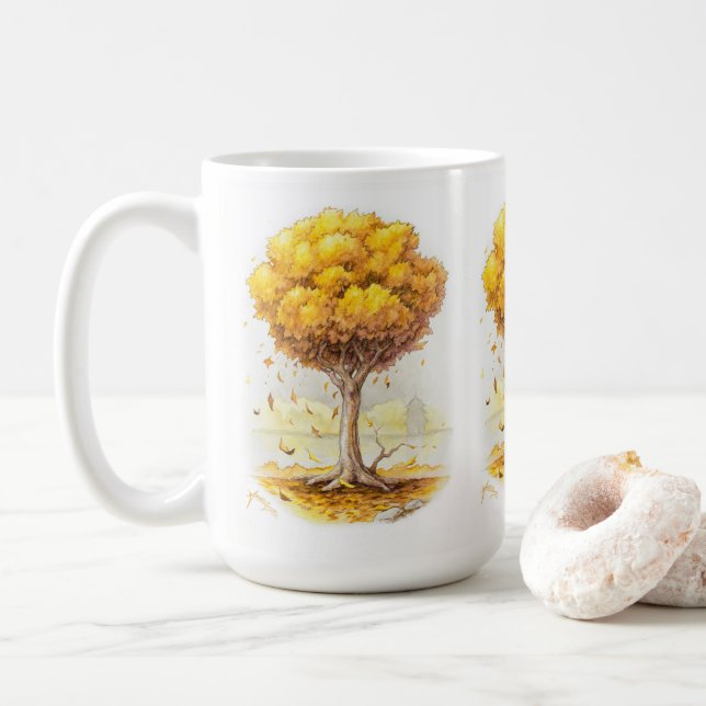 Goldene Ruhe Kaffeetasse (Mit Donut)