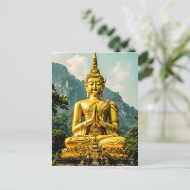Goldene Ruhe Postkarte (Stehend Vorderseite)