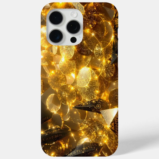 Goldene Runenmünzen Case-Mate iPhone Hülle (Rückseite)