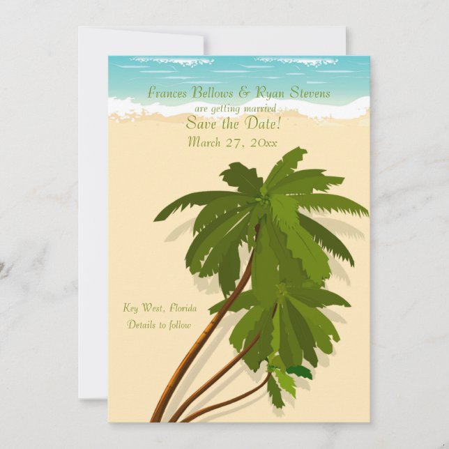 Goldene Sands Einladung (Vorderseite)