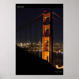 Goldene Säule Poster