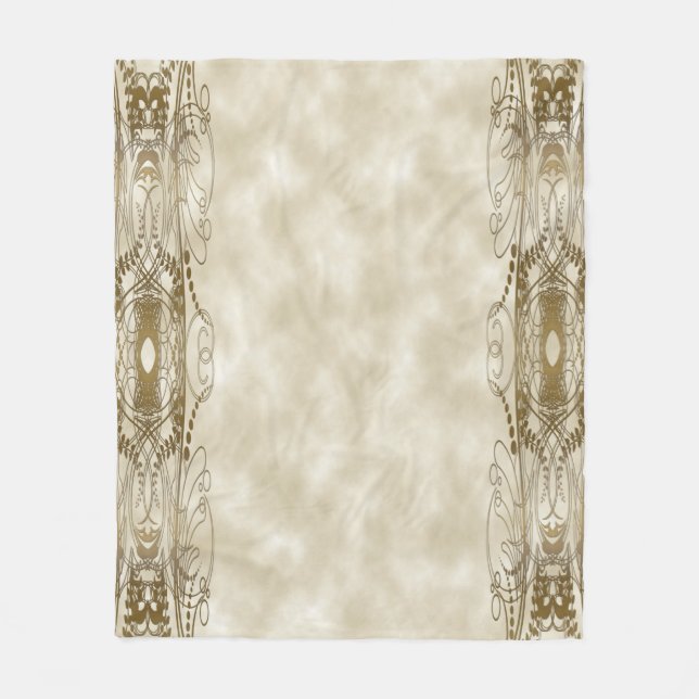 Goldene Säulen Fleecedecke (Vorderseite)