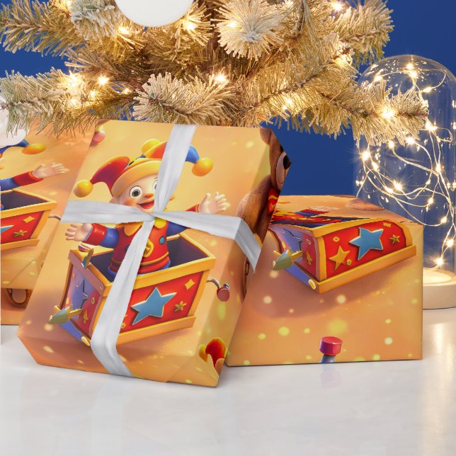 Goldene Schatzkiste Premium-Verpackung Geschenkpapier (Feiertage)