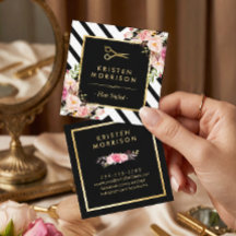 Goldene Schere Blume Friseur Stylist Schönheitssal