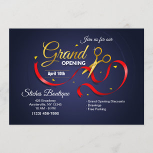 Goldene Schere - Einladung zur Eröffnung