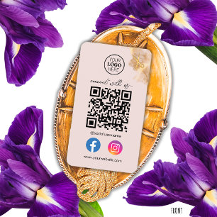 Goldene Scheren Kontaktieren Sie uns Social-Media- Visitenkarte
