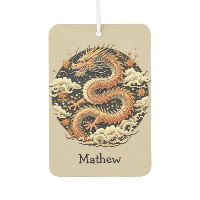 Goldene Schlange Autolufterfrischer (Vorderseite)