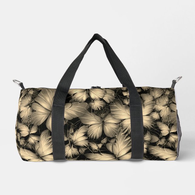 Goldene Schmetterlinge drucken Duffle Bag (Vorderseite)