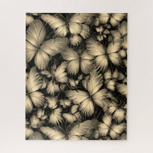 Goldene Schmetterlinge drucken Puzzle