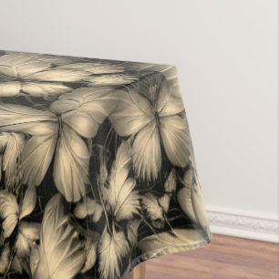 Goldene Schmetterlinge drucken Tischdecke
