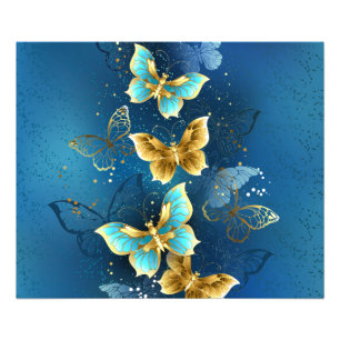 Goldene Schmetterlinge Fotodruck