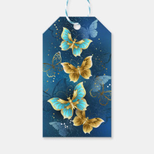 Goldene Schmetterlinge Geschenkanhänger