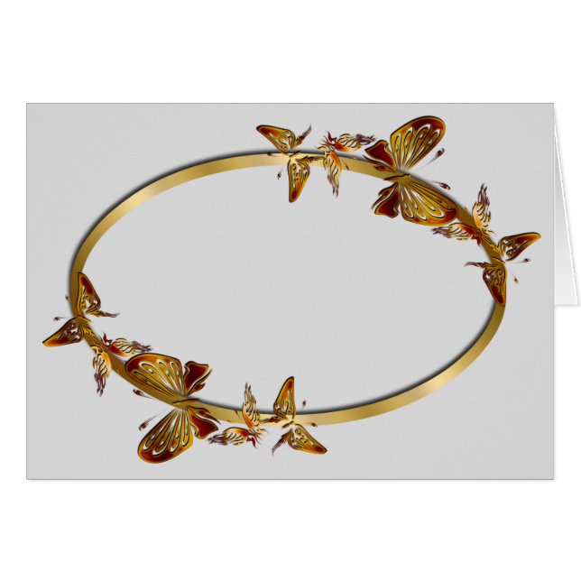 Goldene Schmetterlinge (Landschaft) (Vorderseite (Horizontal))