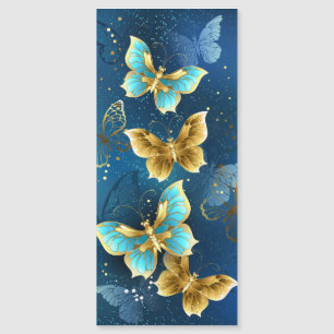 Goldene Schmetterlinge Magnetkarte