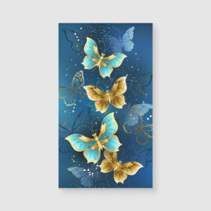 Goldene Schmetterlinge Magnetkarte