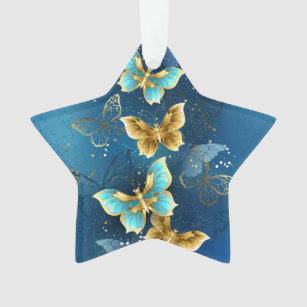 Goldene Schmetterlinge Ornament