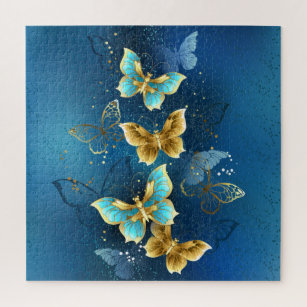 Goldene Schmetterlinge Puzzle