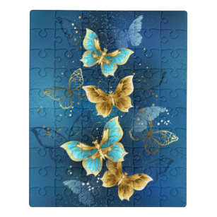 Goldene Schmetterlinge Puzzle