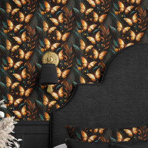 Goldene Schmetterlinge und Folianten Tapete