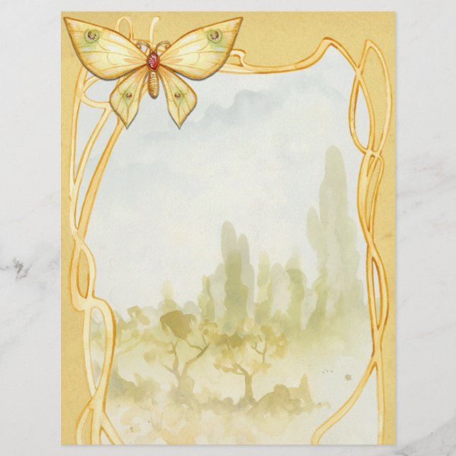 Goldene Schmetterlingszauberseite Flyer (Vorne)