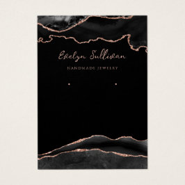 Goldene Schmuckkarte der schwarzen Rose