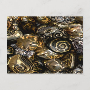 Goldene Schnecken Postkarte
