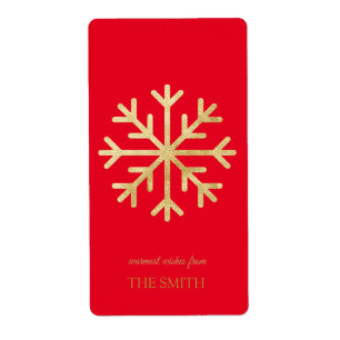 Goldene Schneeflocke, Frohe Weihnachtsmarke