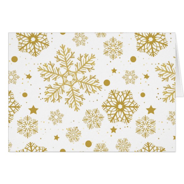 Goldene Schneeflocken (Vorderseite (Horizontal))