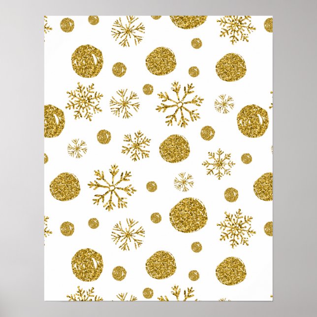 Goldene Schneeflocken 1 Poster (Vorne)
