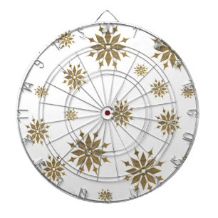 Goldene Schneeflocken Dartscheibe