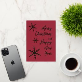 Goldene Schneeflocken Weihnachten Glücklich Neues 