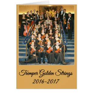 Goldene Schnur-Karte mit den Namen des Mitgliedes