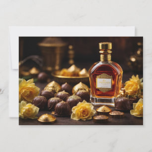 Goldene Schokolade Dankeskarte