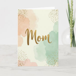 Goldene Schrift Liebeskarte Karte